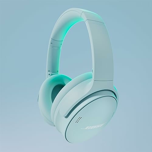 Bose wireless headphones in light blue color