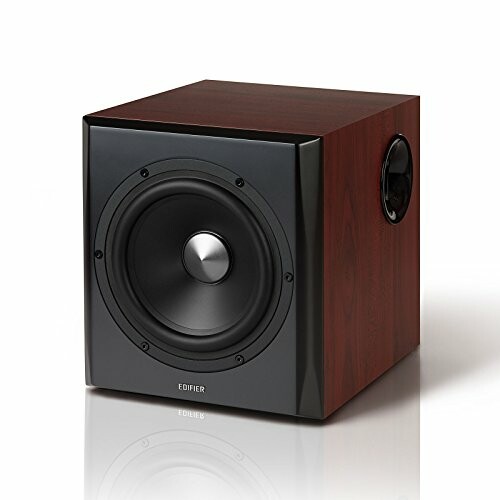 Edifier subwoofer speaker with wooden finish