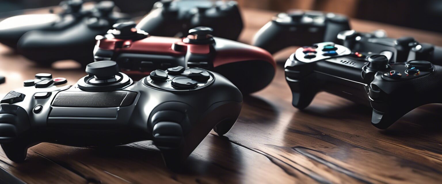 Different types of gaming controllers