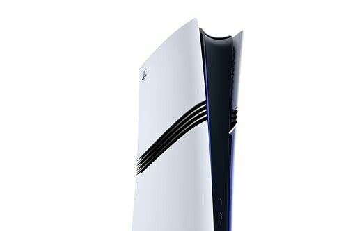 PlayStation 5 console standing upright