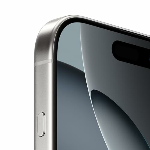 Close-up of a smartphone's edge and display